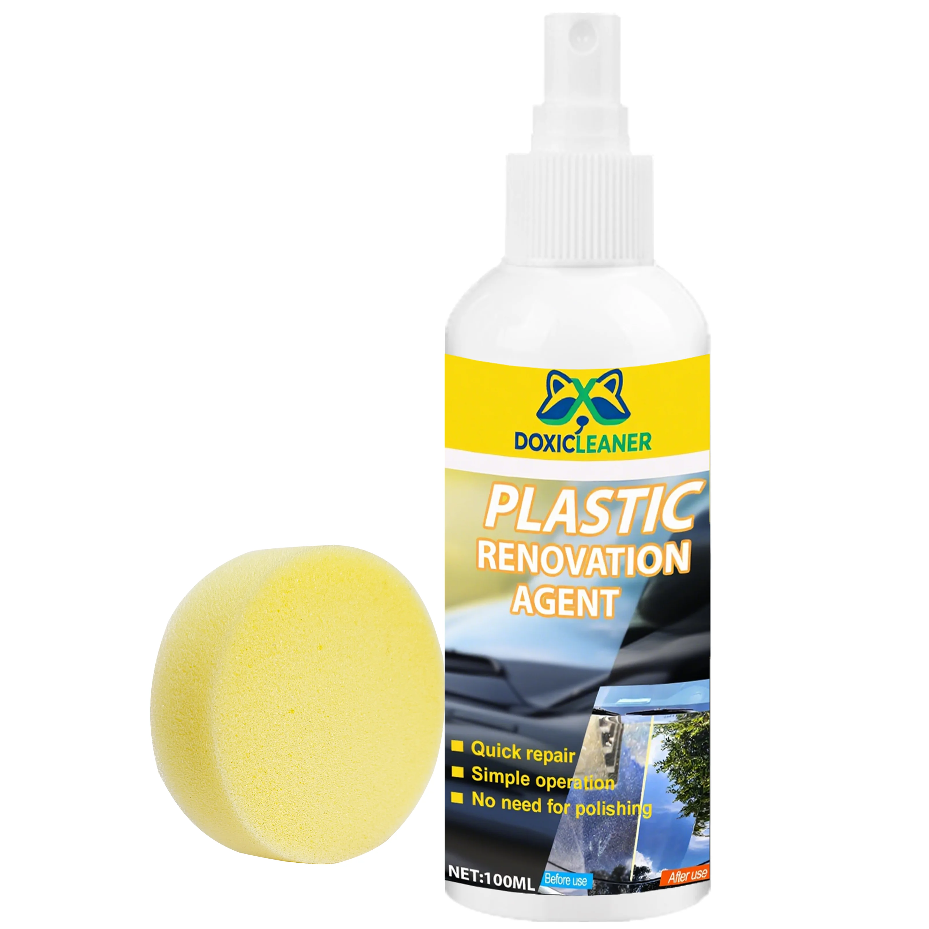 شمع تجديد داخلي للسيارة للأجزاء البلاستيكية من الجلد اللامع لحماية الإطارات وإصلاح أصفر الزيت وطلاء كريستال نانو للخدش #4