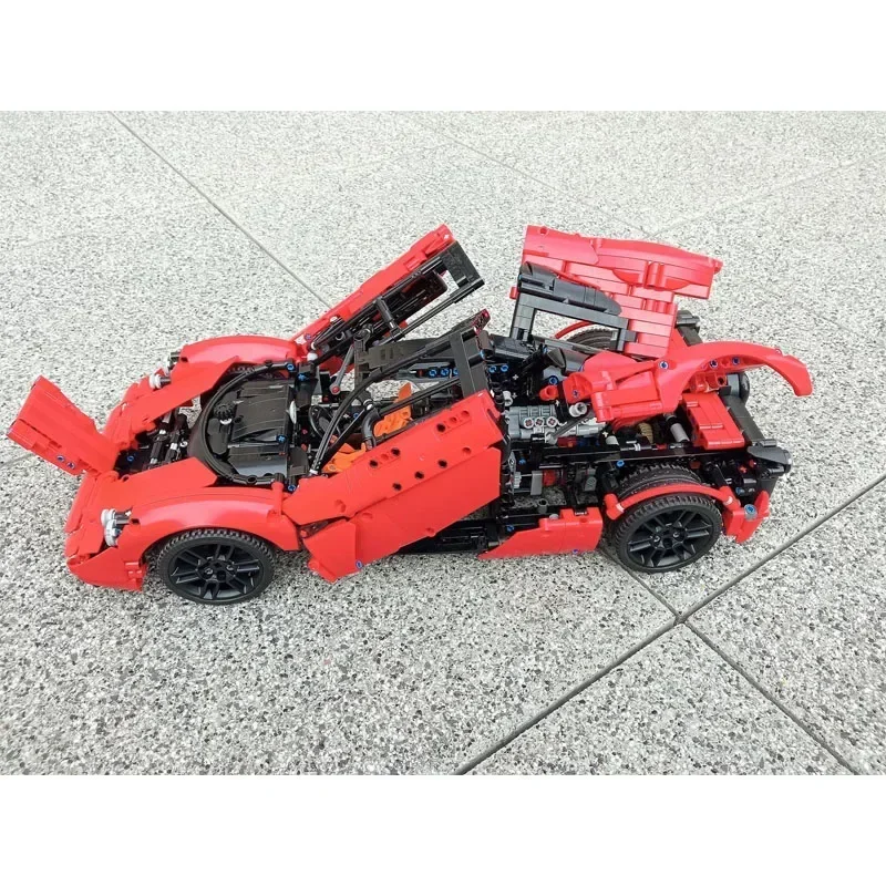 MOC الجديد- 175452   الأحمر T50 Supercar الجمعية خياطة بنة نموذج الكبار الأطفال عيد ميلاد اللبنات لعبة هدية