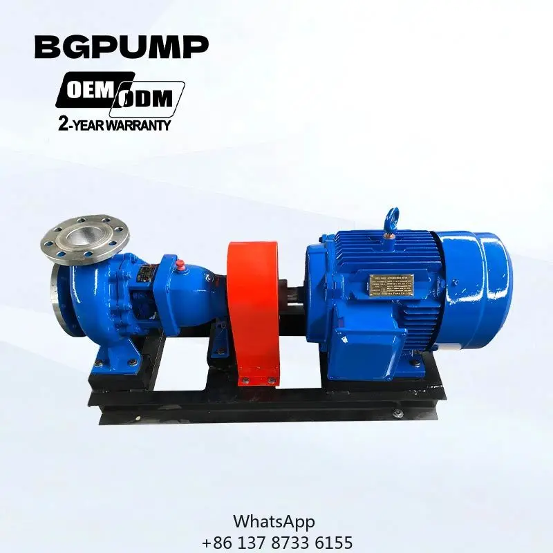 IH IHF Industrial Chemical Pump Stainless Steel End Suction Pumps Explosion Proof Hot Oil Transfer Pump