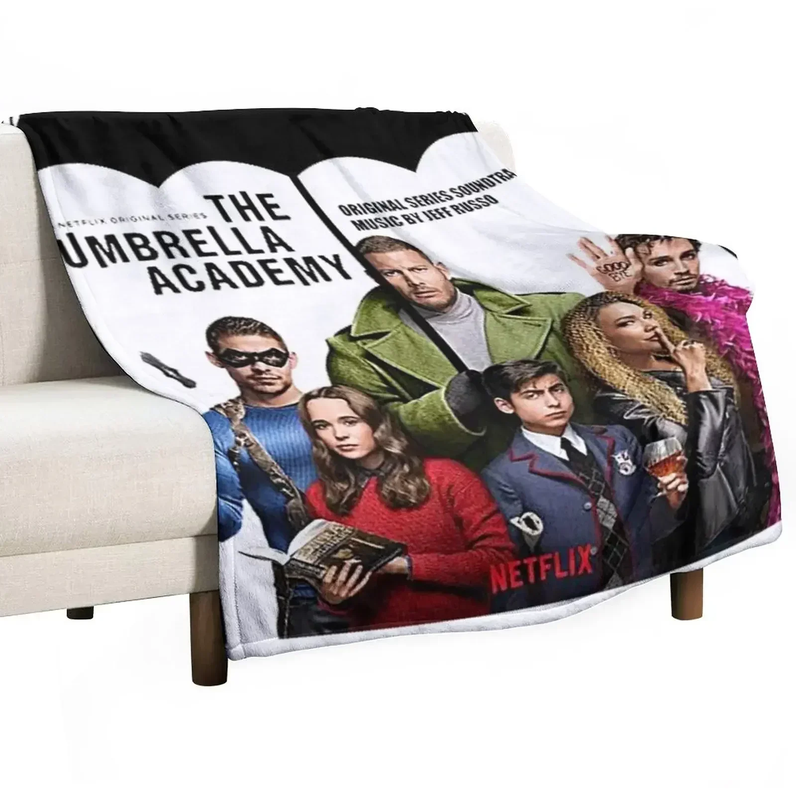 Umbrella Academy Throw Blanket For Sofa Thin halloween for sofa Tourist Luxury Thermal Blankets