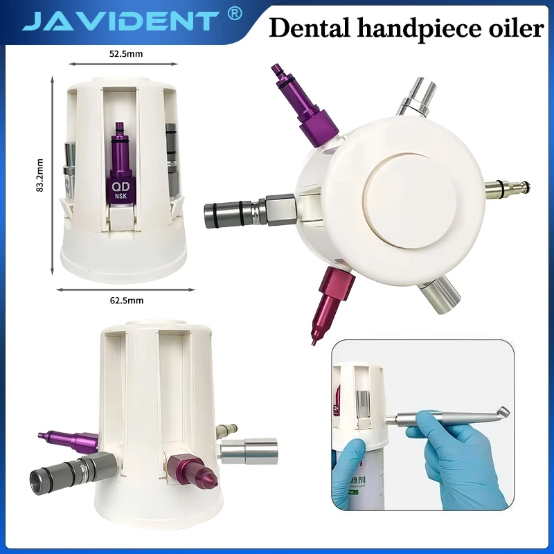 1Set Dental Handpiece Lubrication System Dental Handpiece Cleaning Machine  With 5 Style Connector Portable Maintenance Tool