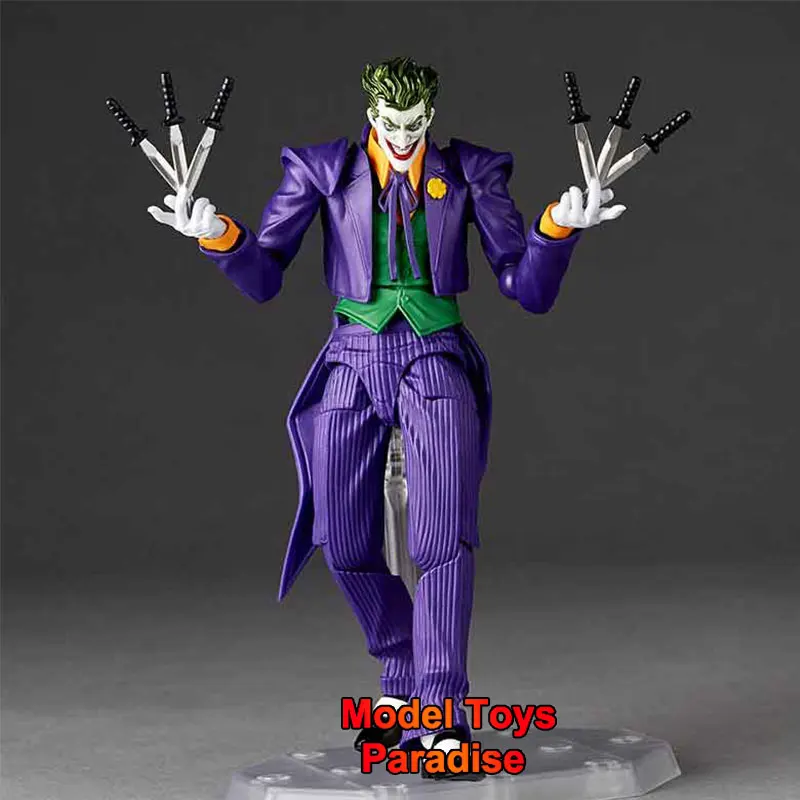 Original Hot Sale 1/12 Collectible Toys Anime Joker Men Soldier Evil Purple Clothes Clown 16.5CM Action Figure Model Fans Gifts