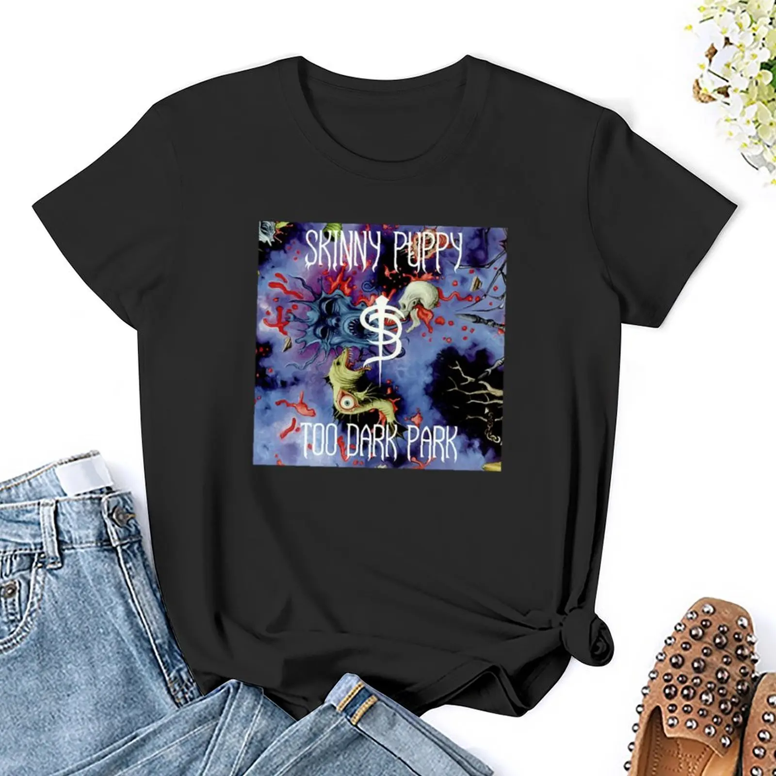 Skinny Puppy Band T-Shirt funnys summer top fashion woman blouse 2024