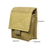 Tactical Molle Pouch Utility EDC Gadget Gear Bag Cigarette Pouch Holde Nylon high quality pouch Belts can be worn multicolor