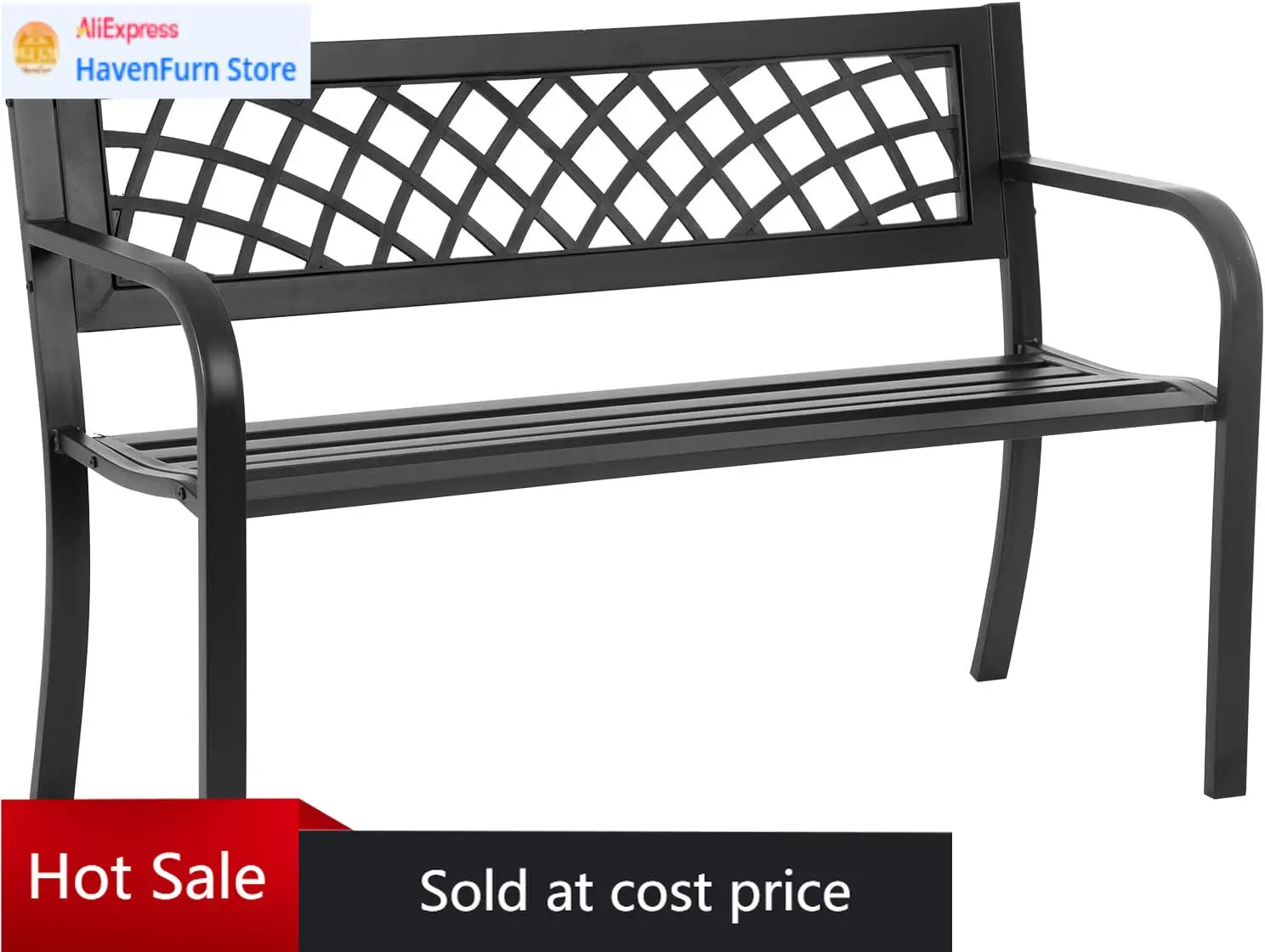 

Садовая мебель FDW: Уличная металлическая парковая мебель для патио с пластиковыми спинками и подлокотниками, прочная стальная рама