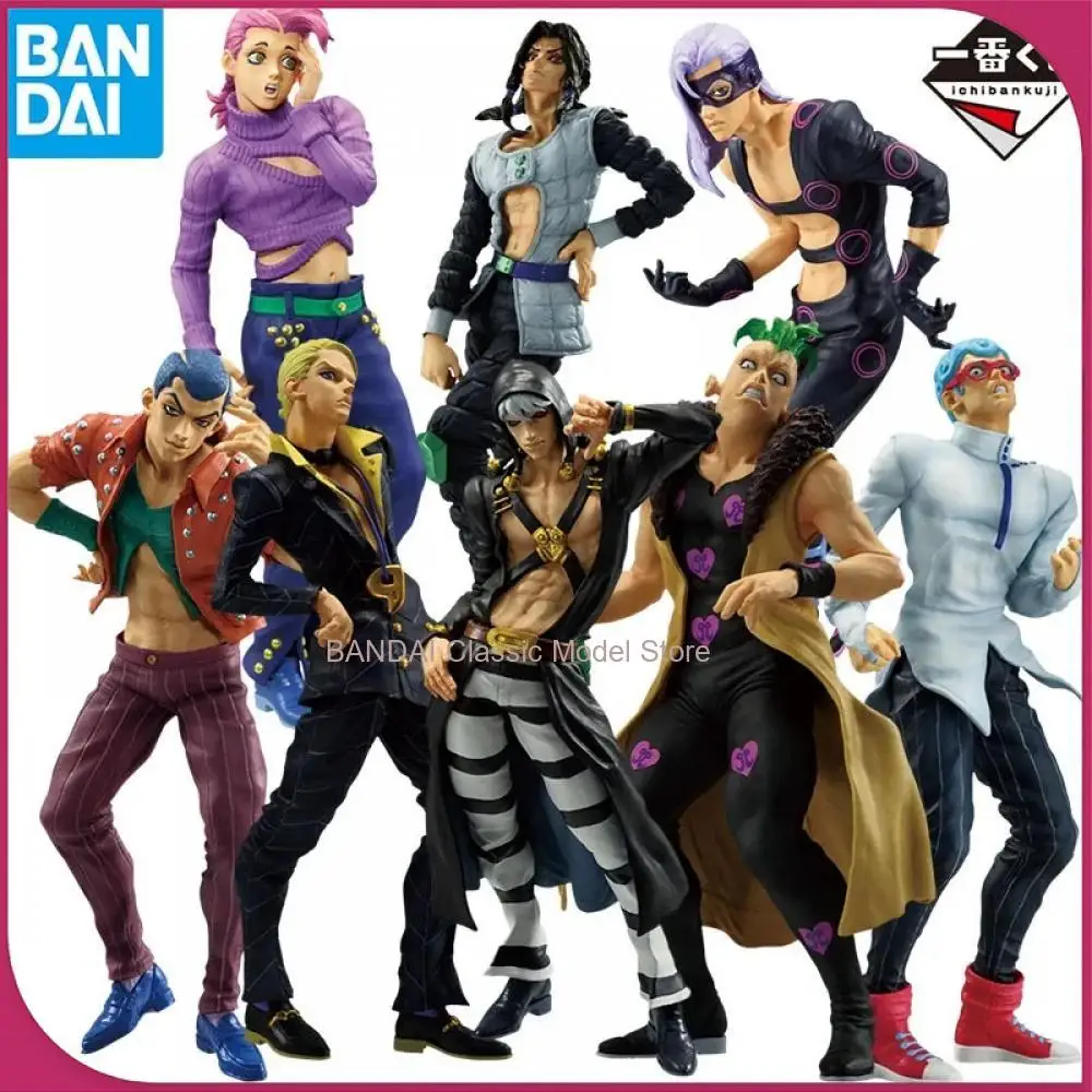 

Bandai Ichiban JoJo's Bizarre Adventure Фигурка GOLDEN WIND Risotto Nero Doppio Illuso Melone Аниме Фигурка Модель Игрушки Подарок