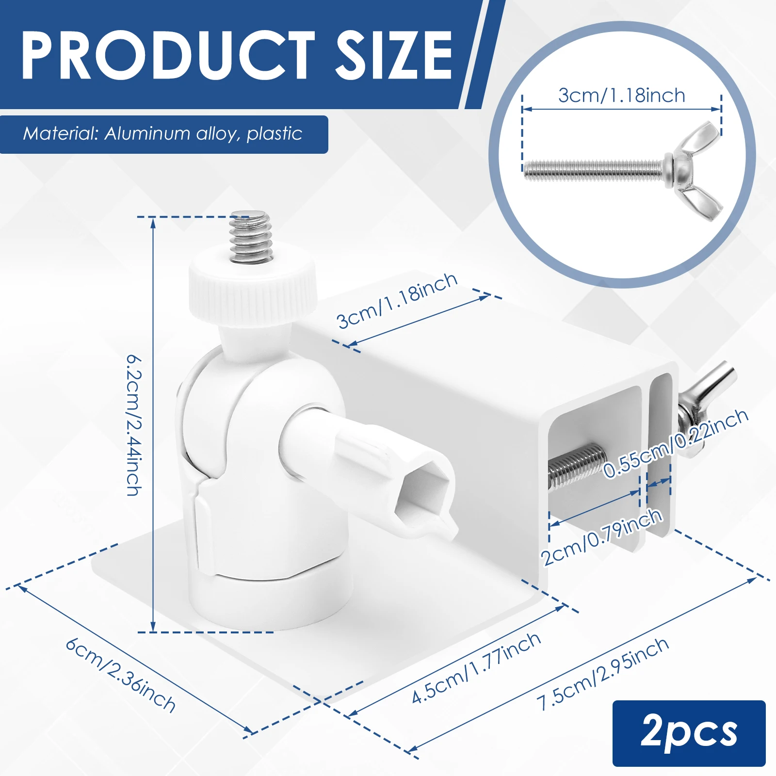 Special Monitoring Bracket For Rain Gutter Weatherproof Gutter Mount Bracket With Universal Screw Adapter For EufyCam Cameras