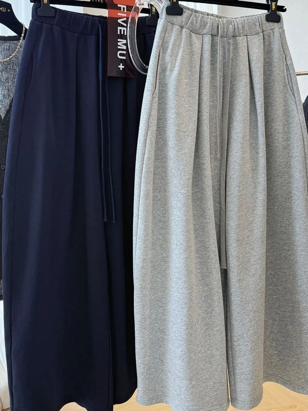 

Женские повседневные брюки больших размеров с широкими штанинами, высокой талией, эластичным поясом, прямые, комфортные, дышащие, стройнящие