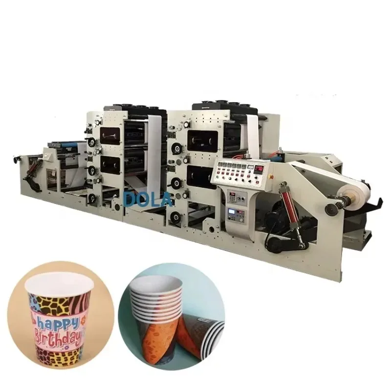 YG Customized Printing Machine For Logo Printed Paper Cups, Paper Cup Printing Machine Label Printer, 6 Color Machine Printing O
