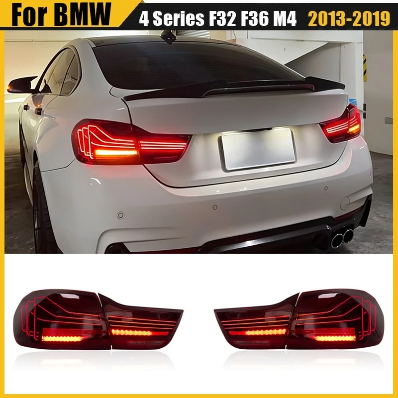 

Задние фонари для BMW 4 серии F32 F36 M4 2013-2019, светодиодные задние фонари, модернизированные в стиле CSL, установка Plug and Play, автозапчасти для тюнинга.