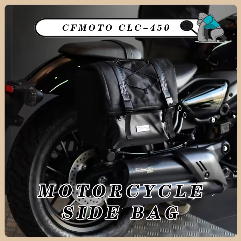 For CFMOTO CLC-450 Motorcycle side bag Motorcycle Frame Crash Bars Waterproof Bag Bumper Repair Tool Placement Bag  Waterproof