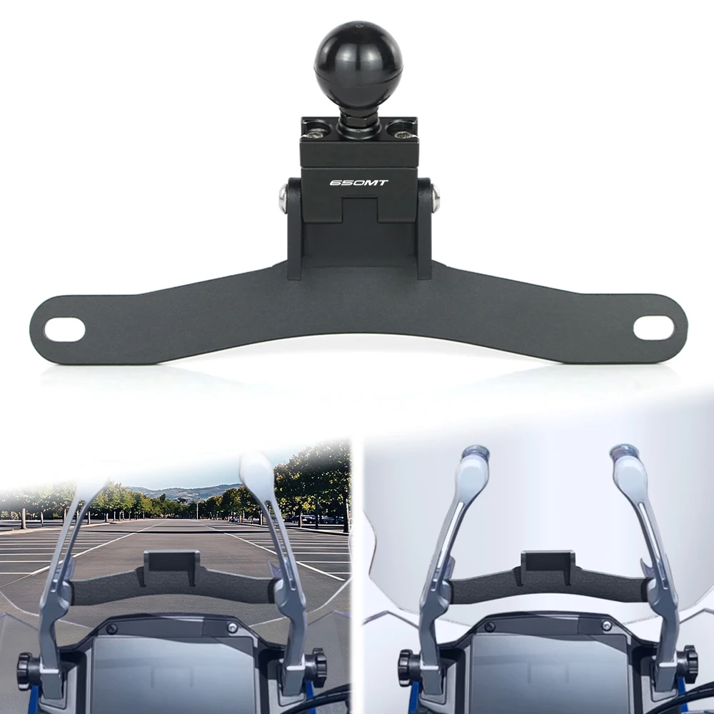 

4mm Aluminum GPS Navigation Bracket For CFMOTO 650MT 2017 2018 2019 2020 2021 2022 Motorcycle Windshield Mount GPS Phone Holder