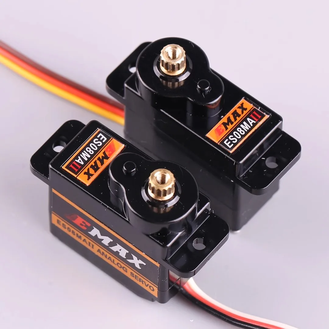 EMAX ES08MA II Mini Metal Gear Analog Servo 12g/ 2.0kg/ 0.12 Sec Mg90S For RC Car Truck Crawler Servo RC Accessorie