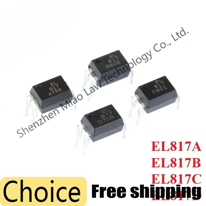 10pcs/lot PC817 EL817 817 EL817A EL817B EL817C EL817D DIP-4 PC817 PC817A PC817B PC817C PC817D IC Optocoupler Chip New Original