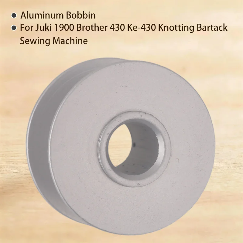 100PCS Aluminum Bobbin Good Quality Thread Core for Juki 1900 Brother 430 Ke-430 Knotting Bartack Sewing Machine