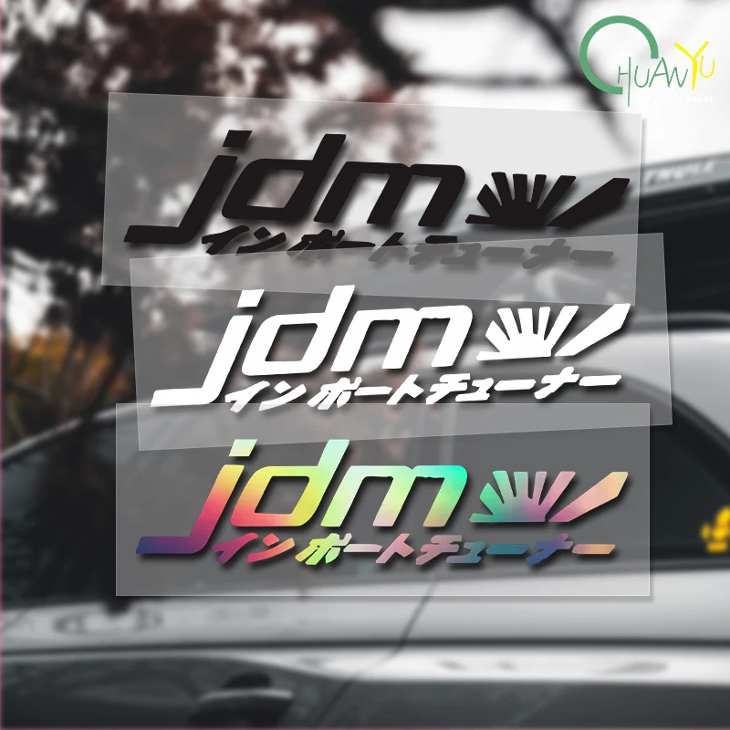 

JDM Creative Text Fun Pattern Racing Rider Sticker Waterproof PVC Material Sticker Car Sticker