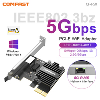 Comfast PCI-E Network Controller Card Ethernet PCI-E Wireless Adapter Converter Expansion Adapter Card For Windows 7/10/11/Linux