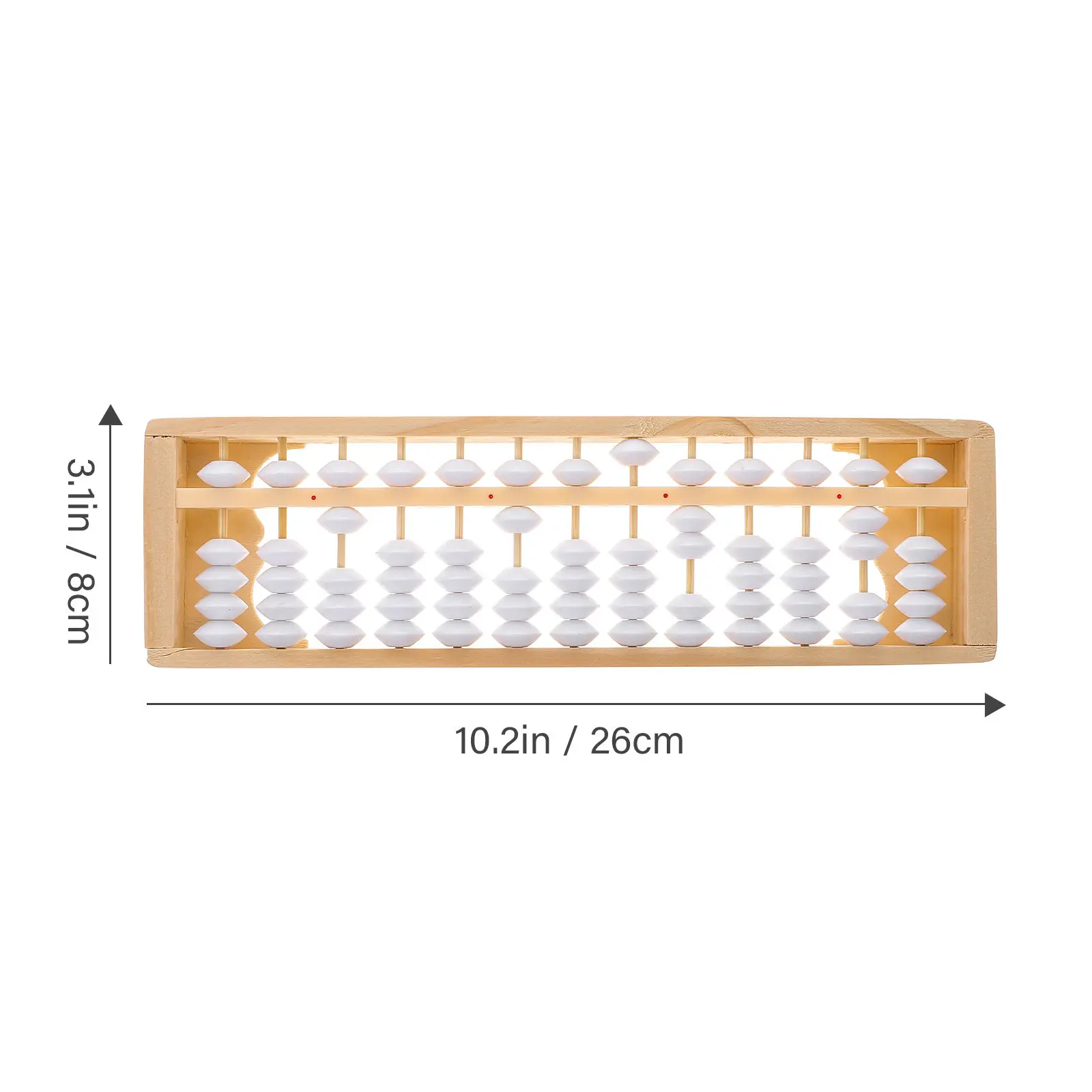 1pc Educational Abacus Lightweight Portable Wooden Learning Tool For Early Math Skills Kindergarten Arithmetic Student