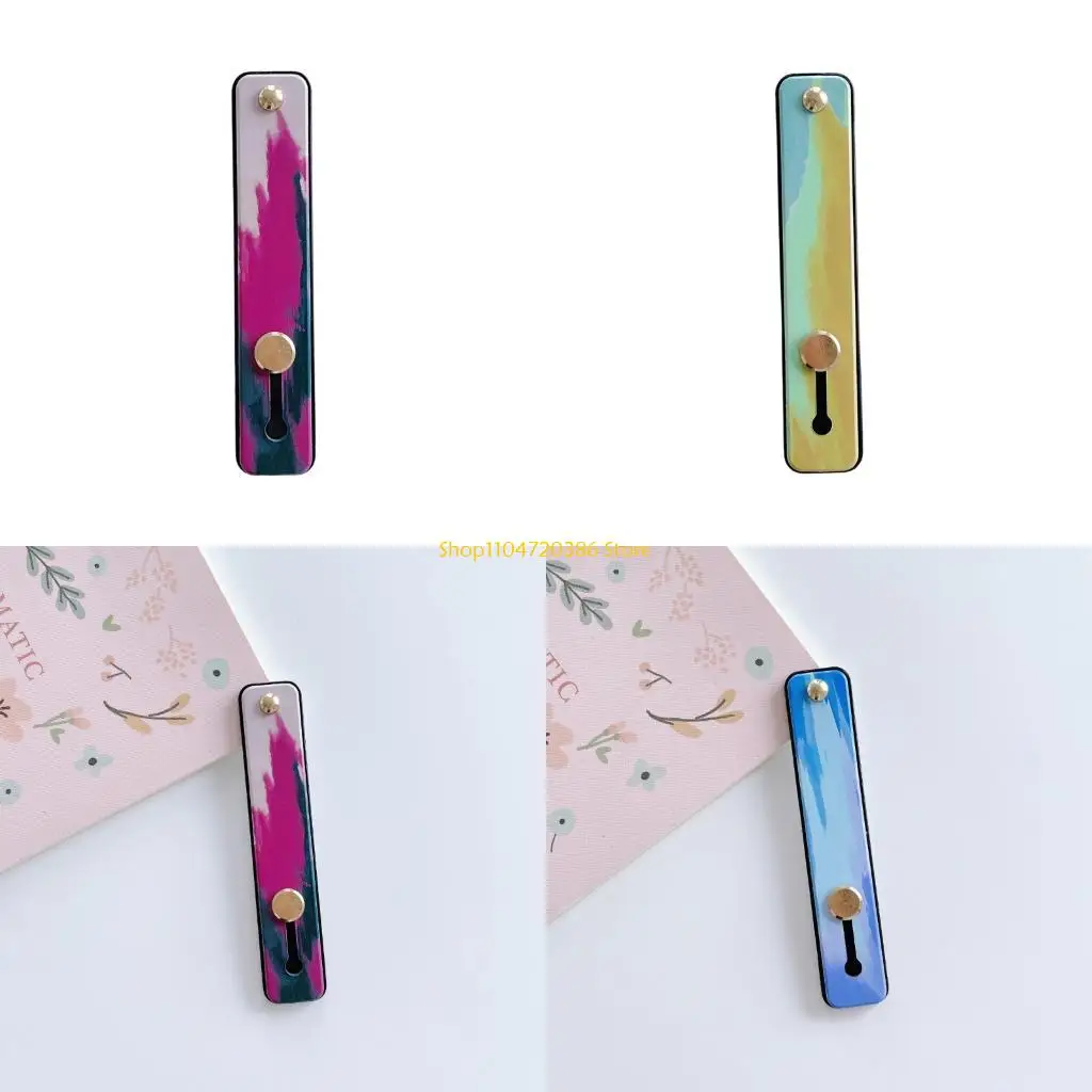 

K0EA Традиционный держатель для телефона с росписью, поддержка липкого крепления, противоскользящая ручка из ТПУ для в сценах,