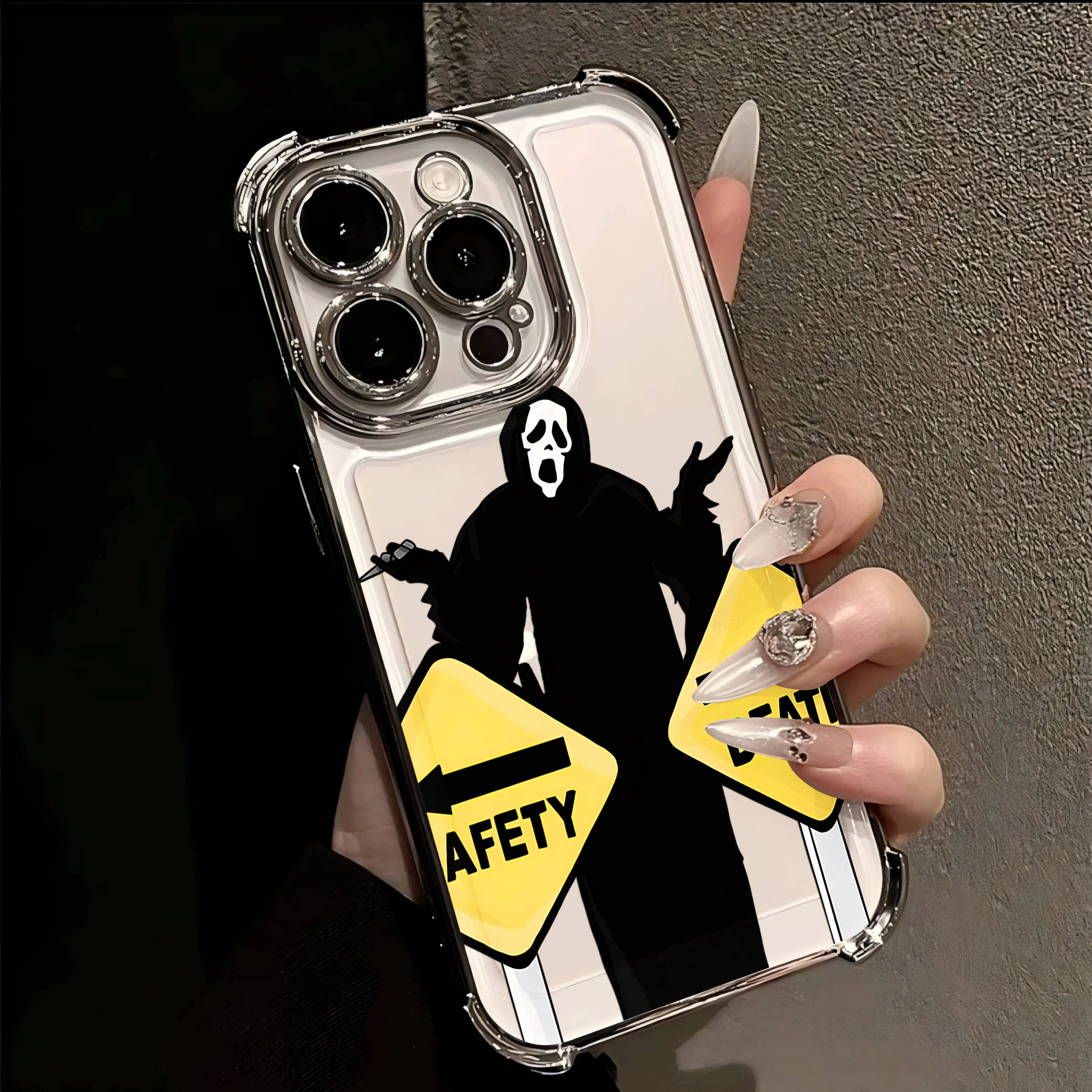 حافظة لهاتف آيفون 16 15 14 13 12 11 Pro Max X XR XSMax 7 8 6 Plus غطاء خلفي مضاد للسقوط #4