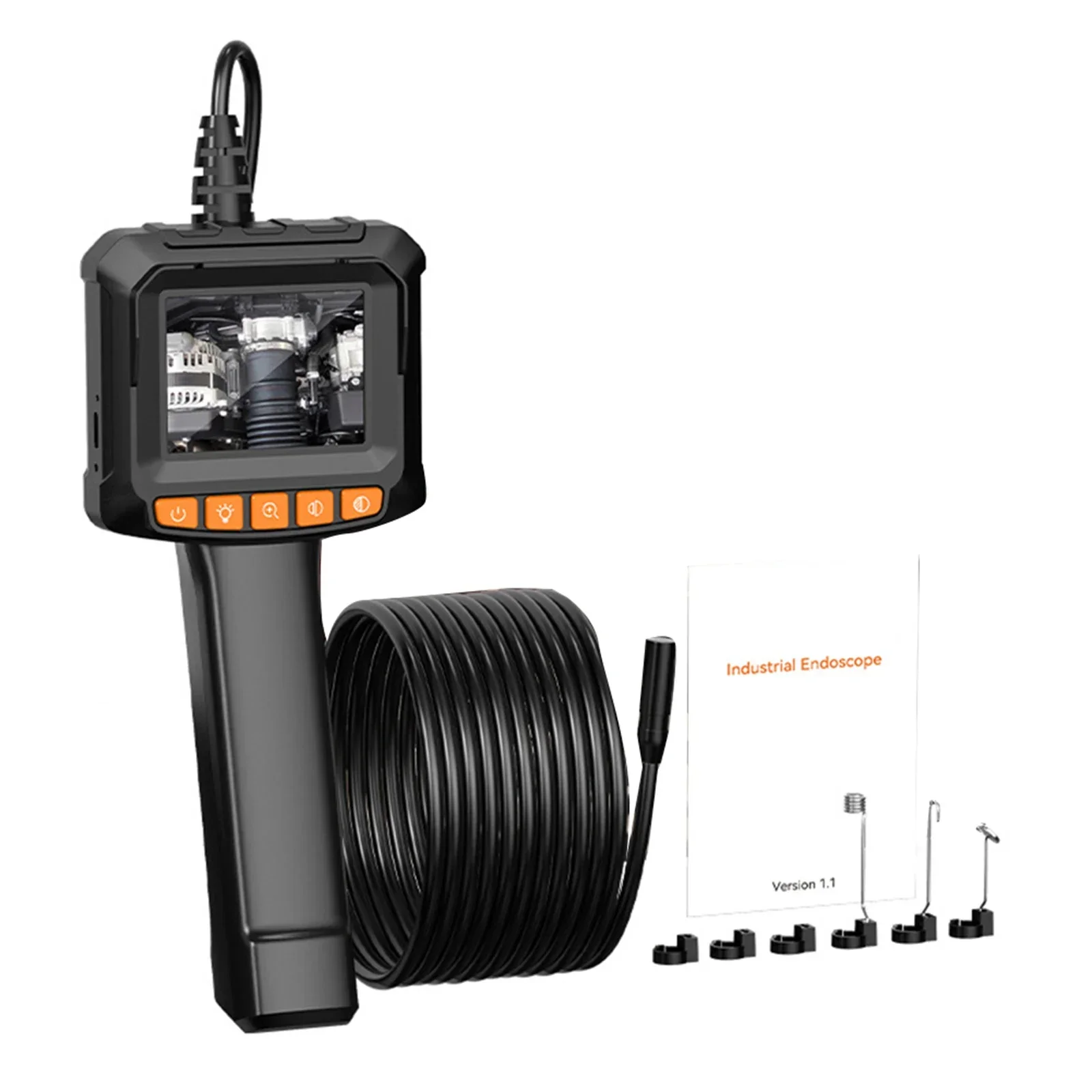 2.4 Inch Handheld Industrial Camera Single & Dual Lens Sewer Car Inspection Camera IP67 Waterproof HD 1080p For Pipe