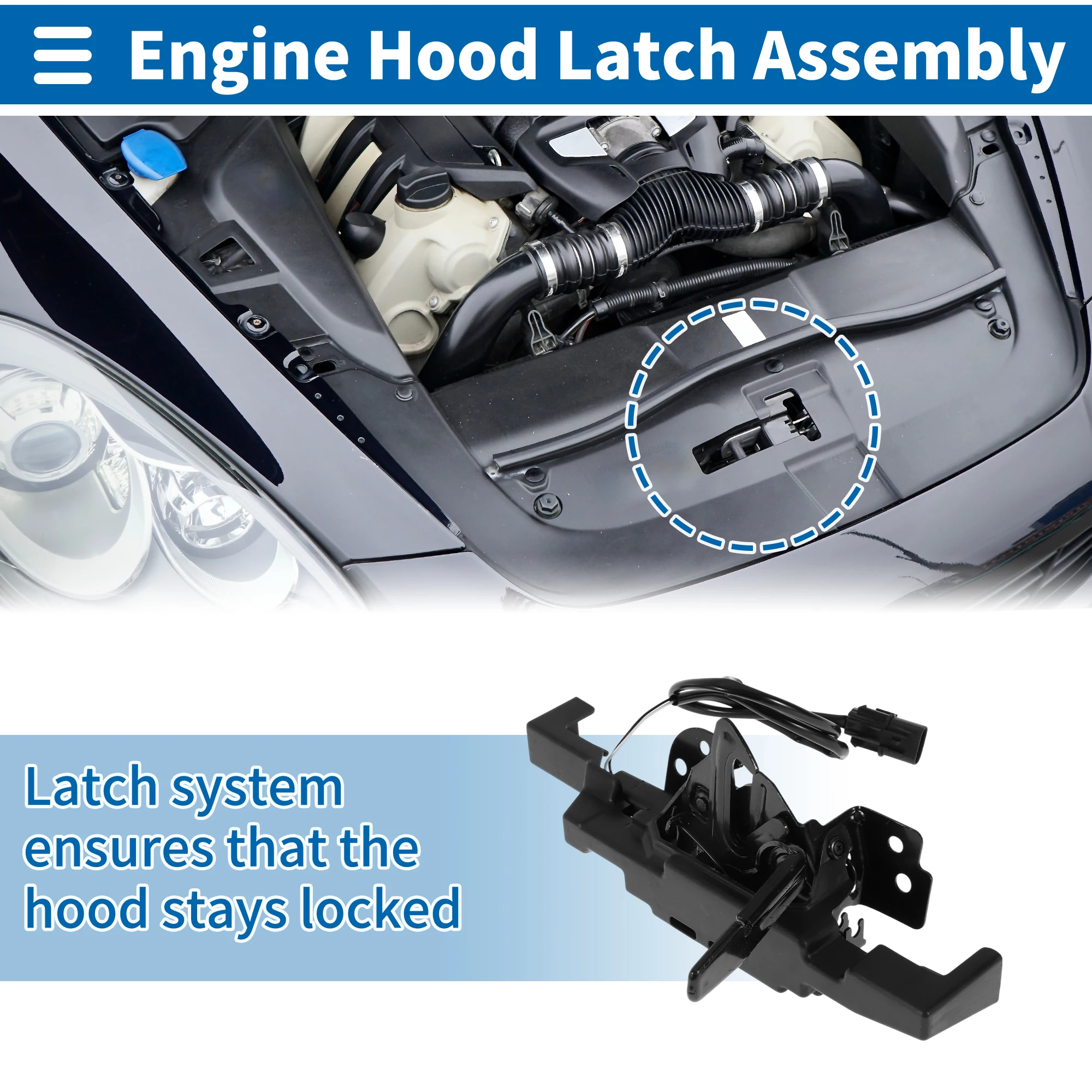 

UXCELL Hood Latch Assembly for Kia K5 2021-2023 No.81130L2000 1 Pc