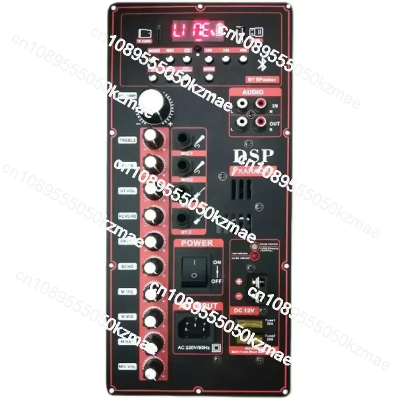 

Подходит для платы усилителя мощности DSP Bluetooth мощностью 600 Вт с антиоригинальным звуком, уличная стереосистема с рулевым стержнем