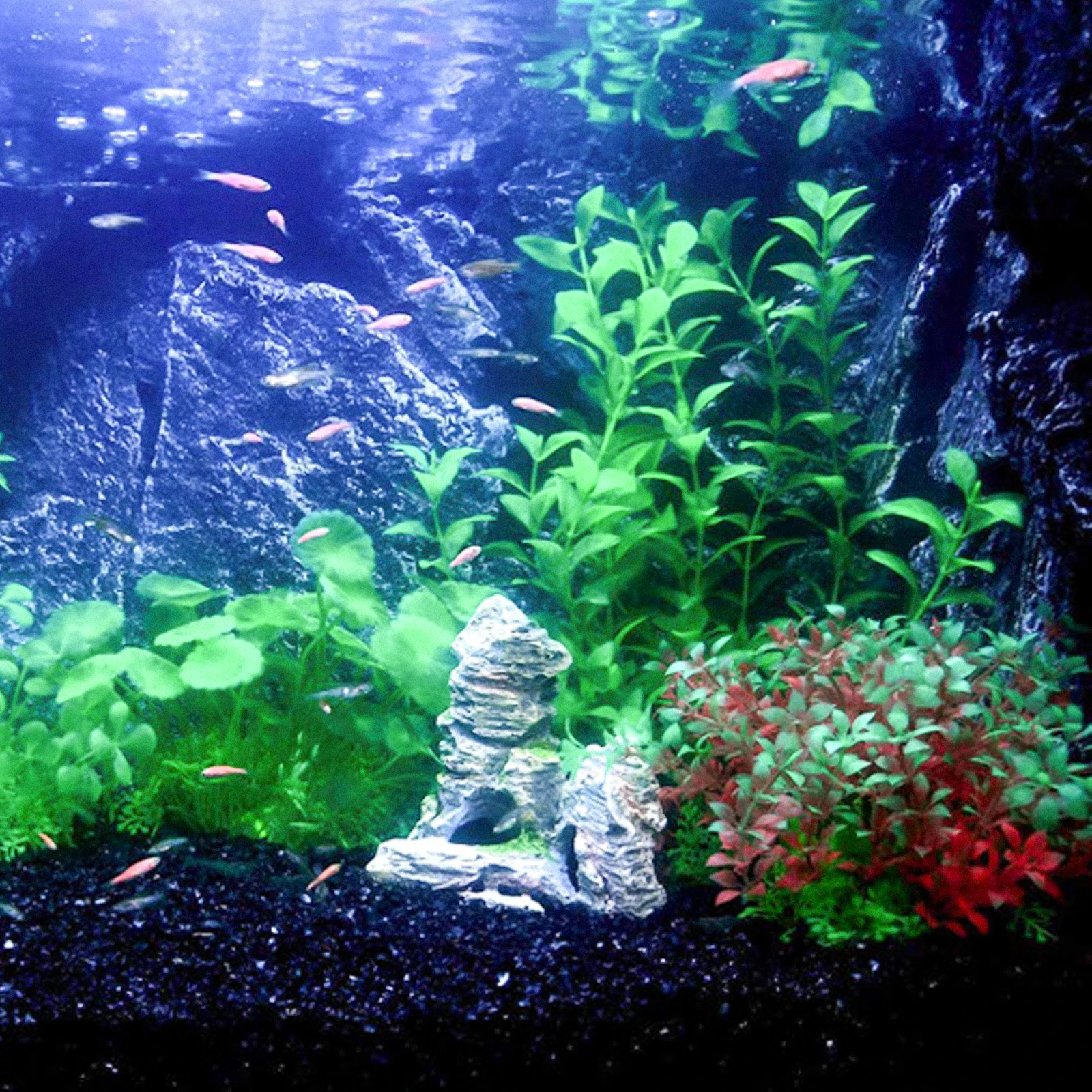 

1Set Simulation Aquatic Plants Kit Realistic Aquarium Landscape Decor for Fish Tank Mountain Setup Lightweight Safe Artificial