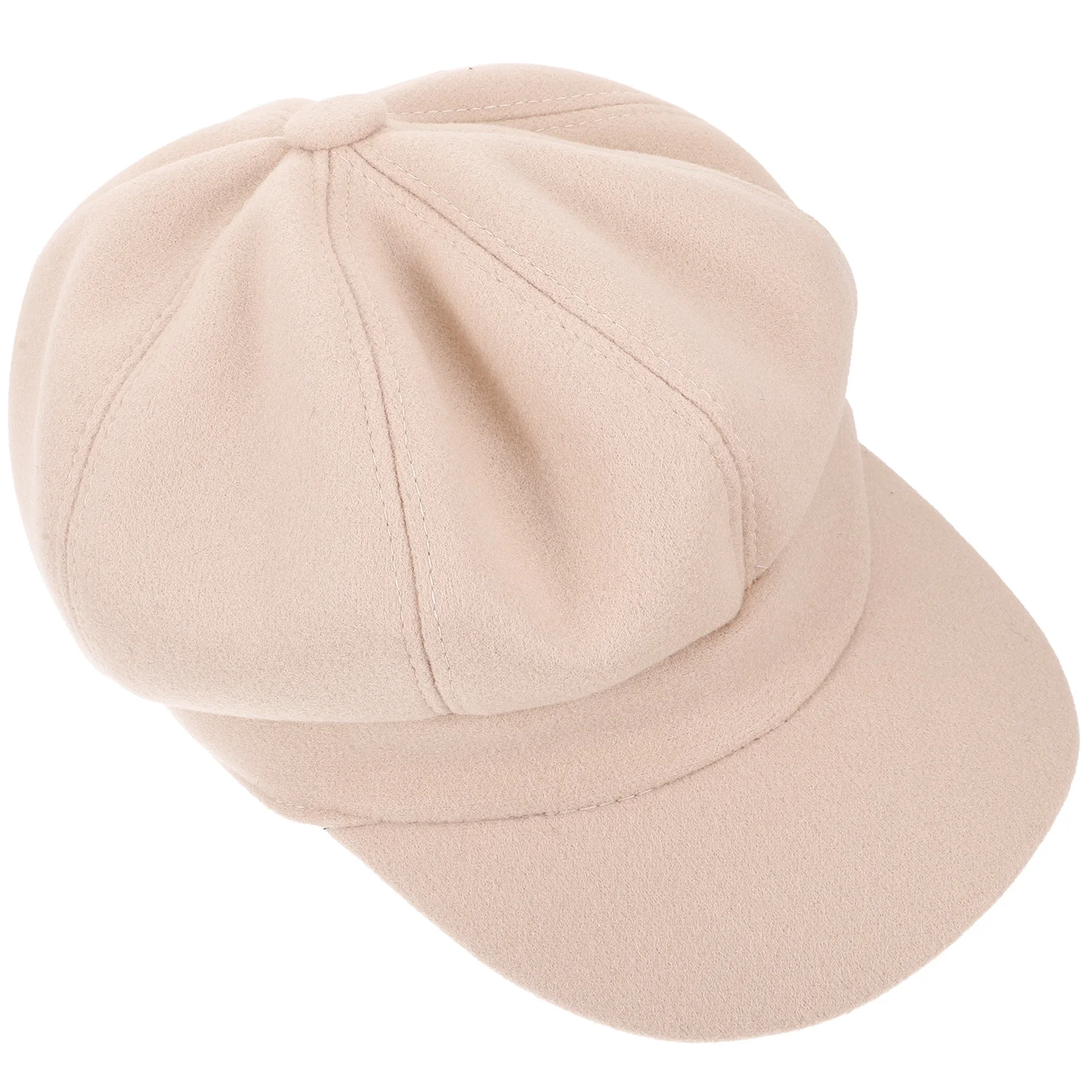 

Women Woolen French Beret Octagonal Warm Hat Vintage Peaked Cap Cozy Lightweight Knitted Beanie For Outdoor All Seasons Ladies
