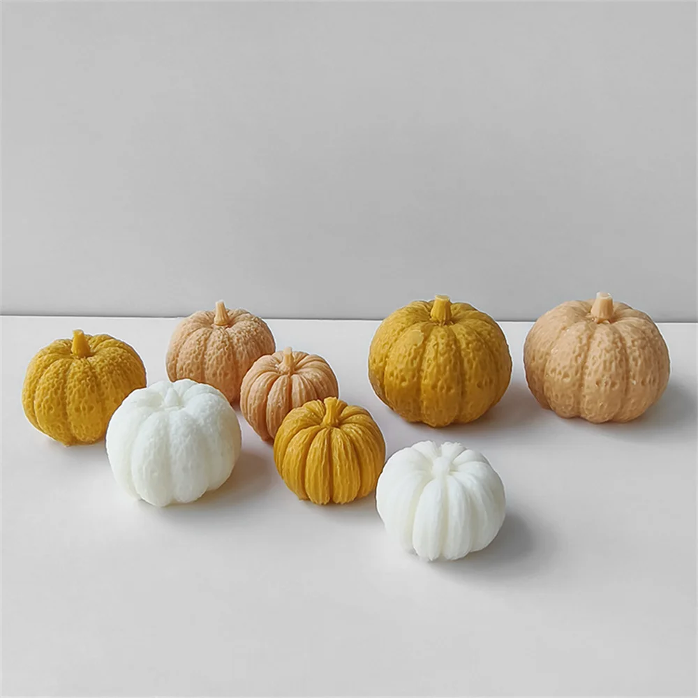3d Halloween dynia zapachowa formy silikonowe Diy dynie dekoracje ลwieca aromaterapeutyczna tynk forma cementowa deser formy do pieczenia
