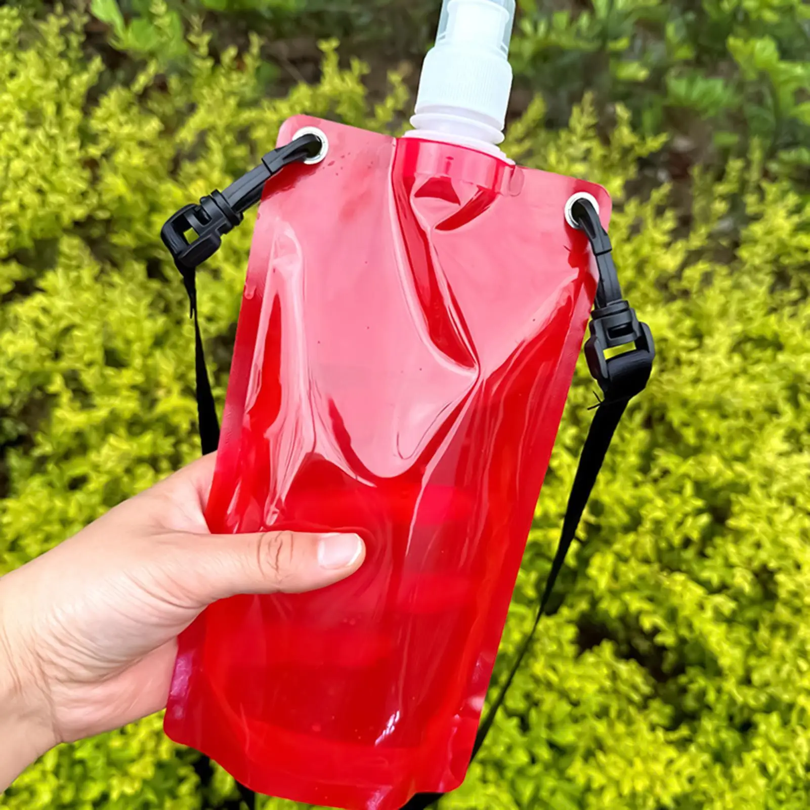 

650ml Water Bottle Drinking Bag Leakproof Reusable Portable Flask with Strap for Travel Backpacking Cycling Running