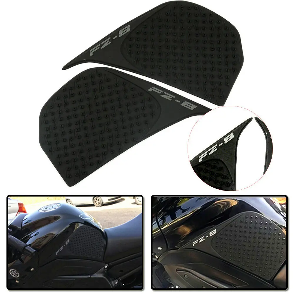 Motorcycle Anti slip Tank Pad Side Sticker Protector Gas Knee Grip Traction Decal For Yamaha FZ6 FZ-6 FZ8 FZ-8