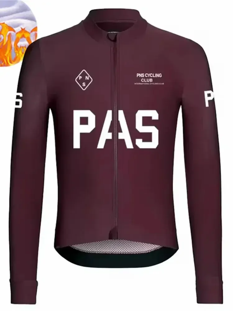 Koszulka rowerowa z długim rękawem, ocieplana polarem, męska, zimowa, ciepła, na rower górski i szosowy, wiatroodporna, Maillot Ciclismo Hombr, 2024 — 2