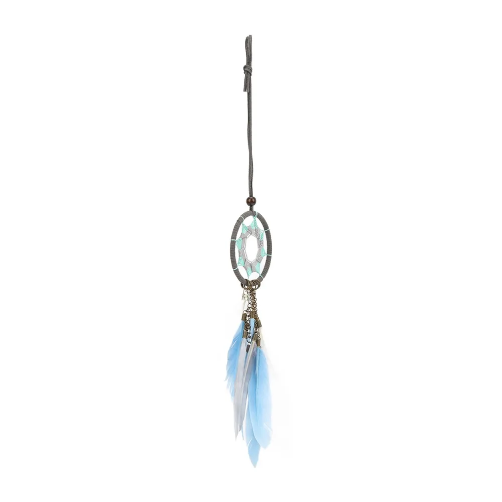 1pcs Durable Handmade Dream Catcher Pendant Woven Design Small Size Car Hanging Decor Feather Dream Catcher Home Decor
