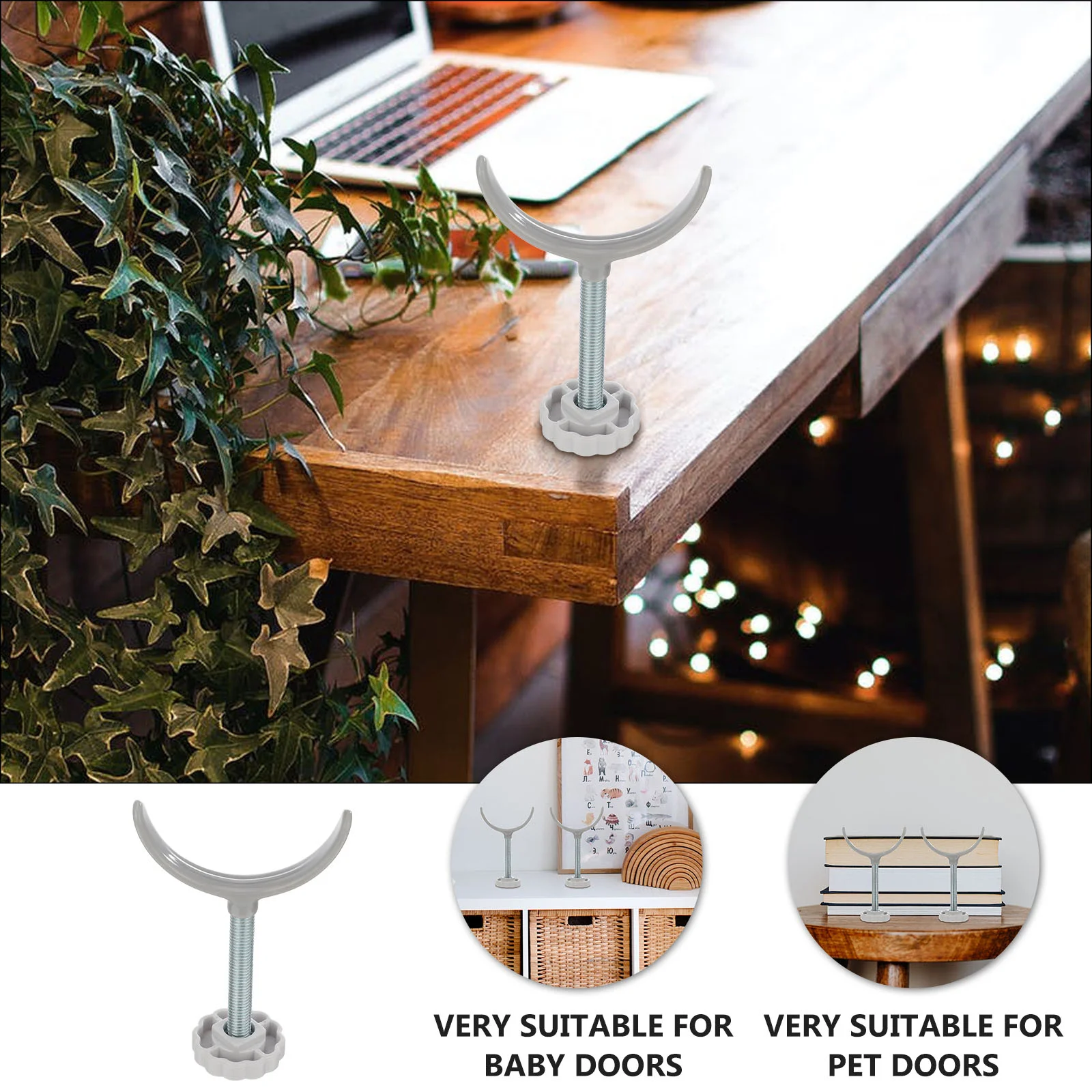 ทรงกระบอก Guardrail U-รูปอุปกรณ์เสริมเด็กรั้ว Banister Gate ชุดติดตั้งโลหะผสมปฏิบัติบันได FITTING