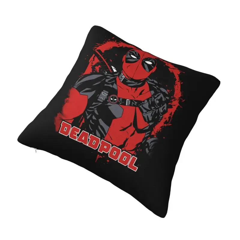 Custom Luxury Deadpool Anime Cushion Cover for Sofa Polyester Throw Pillow Case