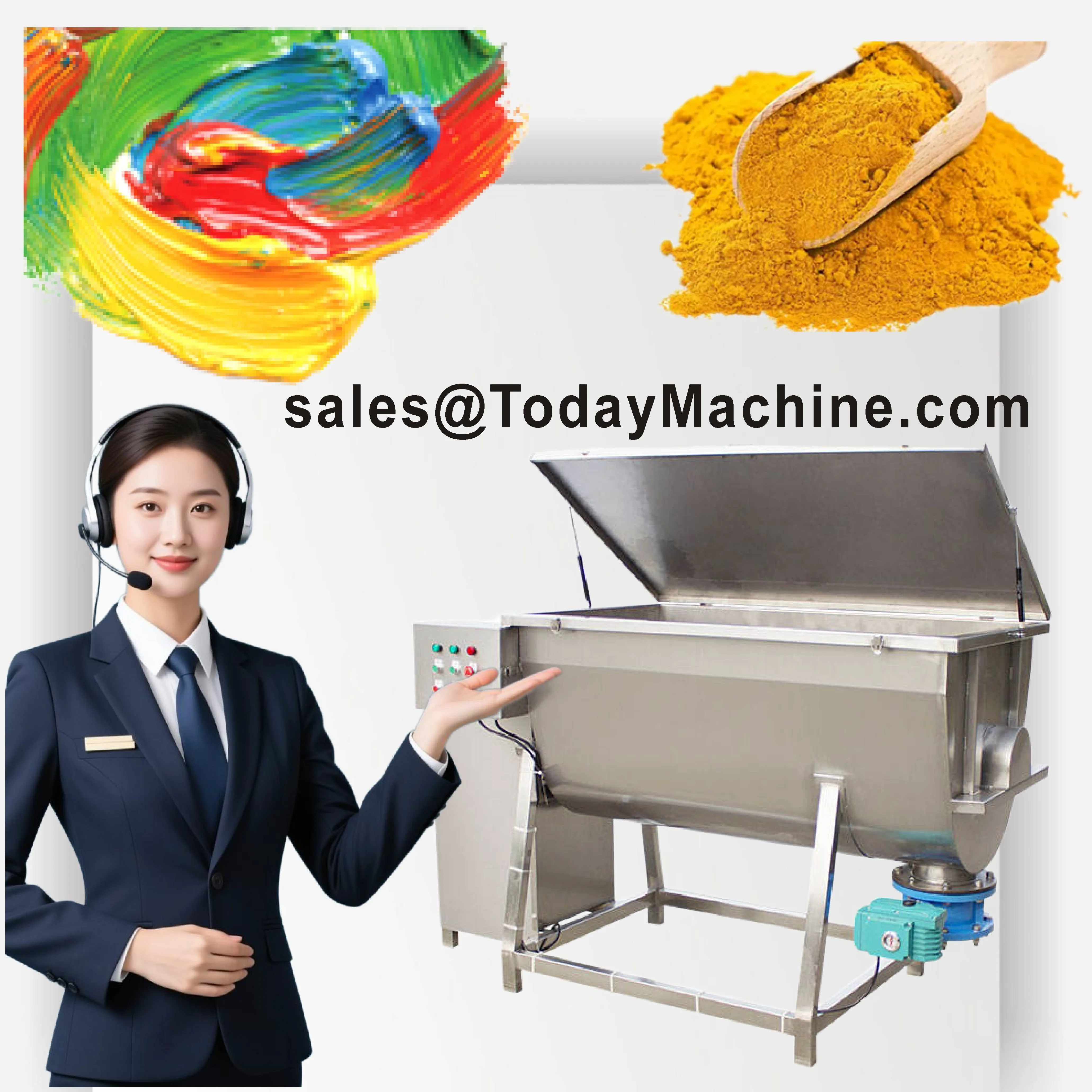 

Автоматический электрический миксер из нержавеющей стали, ленточная мешалка, оборудование для смешивания порошков