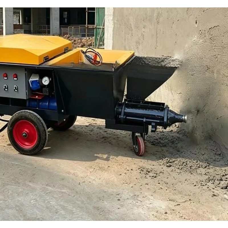 Custom Mortar Spray Pump with 150L Hopper for Home Use Cement Spraying Machine