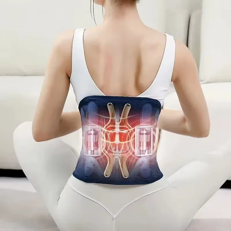 

Портативный пояс для массажа живота с подогревом и вибрацией, электрический массажер для тела