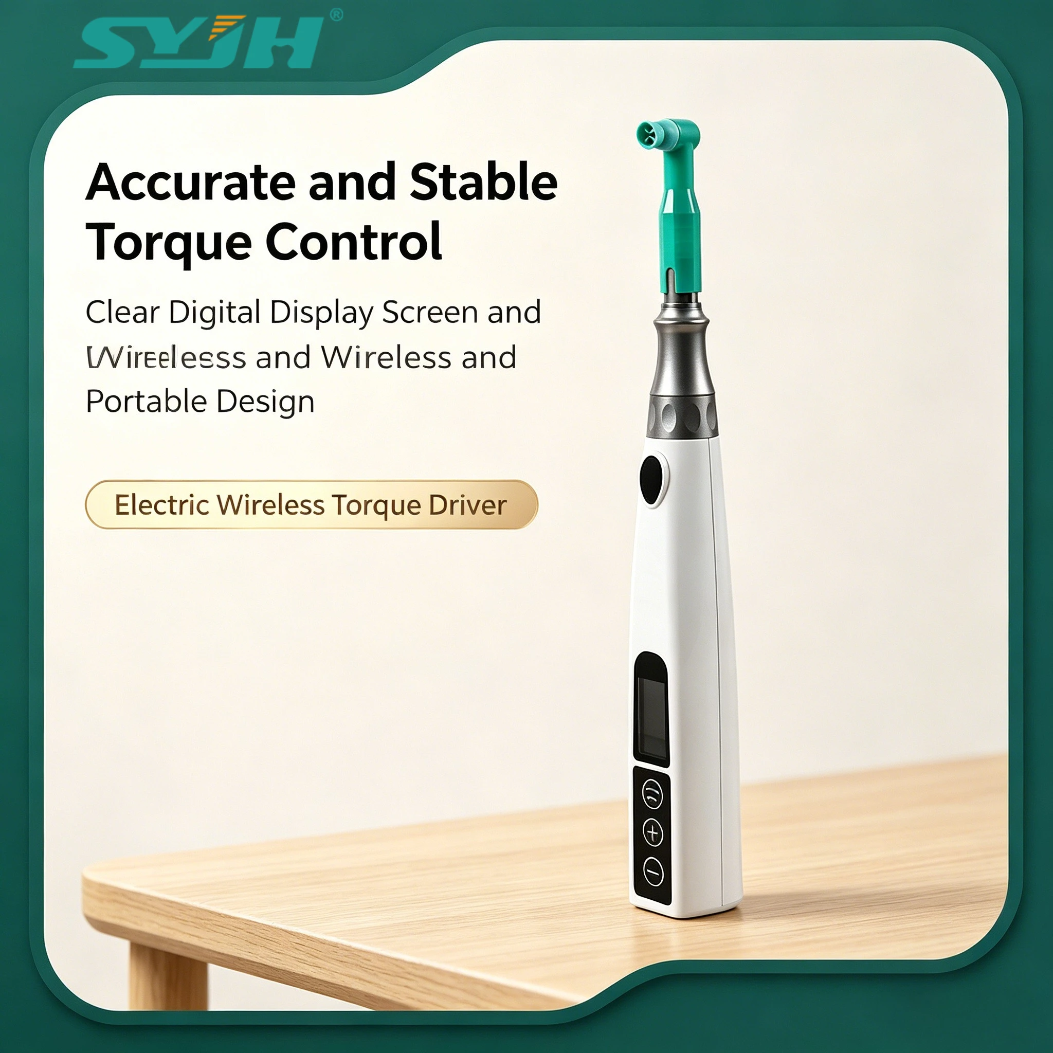 

Polishing Motor Electric Wireless Dental SYJH Hygiene Prophy 3000Rpm Handpiece with Polish Tip*2 Dentist Tooth cleaning Polisher