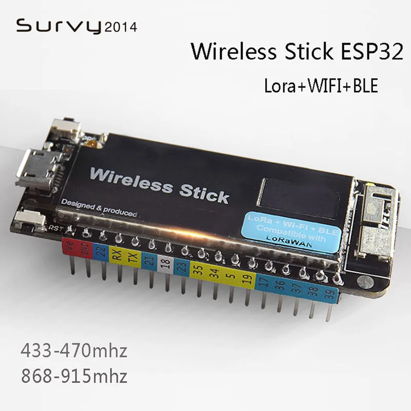 ESP32 Wireless Stick SX1276 LoRa OLED Display Bluetooth WIFI Lora for Arduino