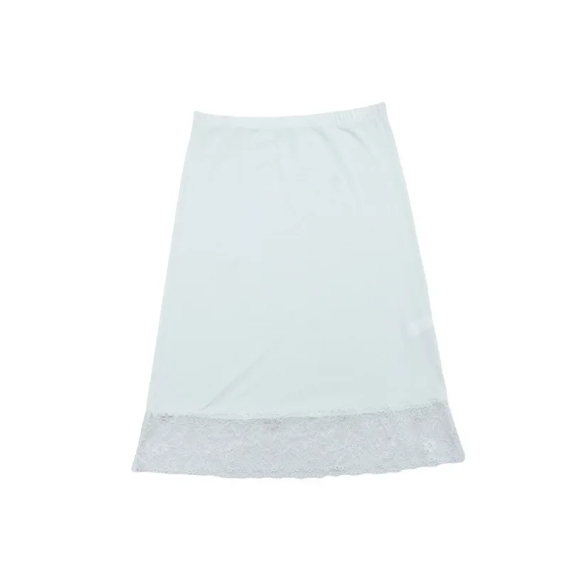 2026 Summer New Bottom Skirt Women's Bottom Lace Splicing Inner Lining Anti Light Skirt