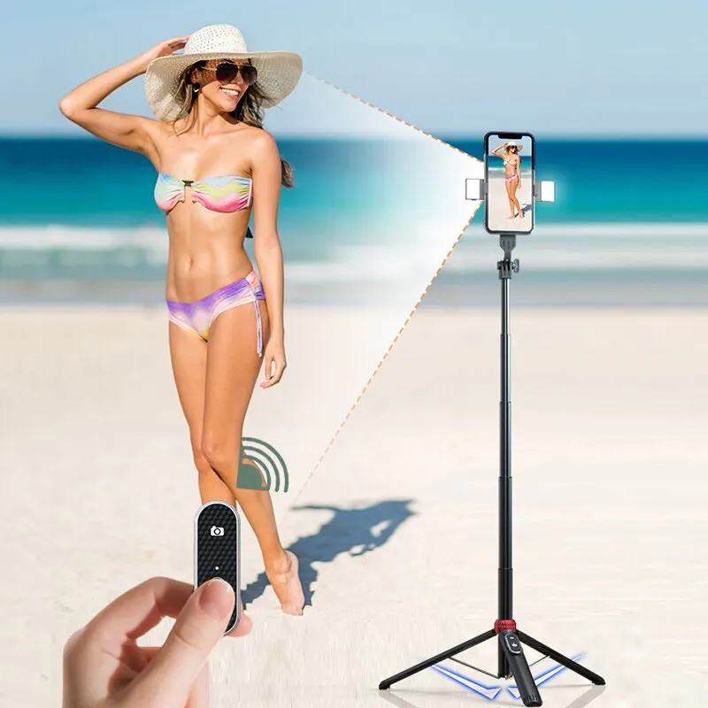 Xiaomi Selfie Stick Suitable for Various Phone Tripod Phone Holder Bluetooth Stand with Remote Control Ring Light Telescopic Rod