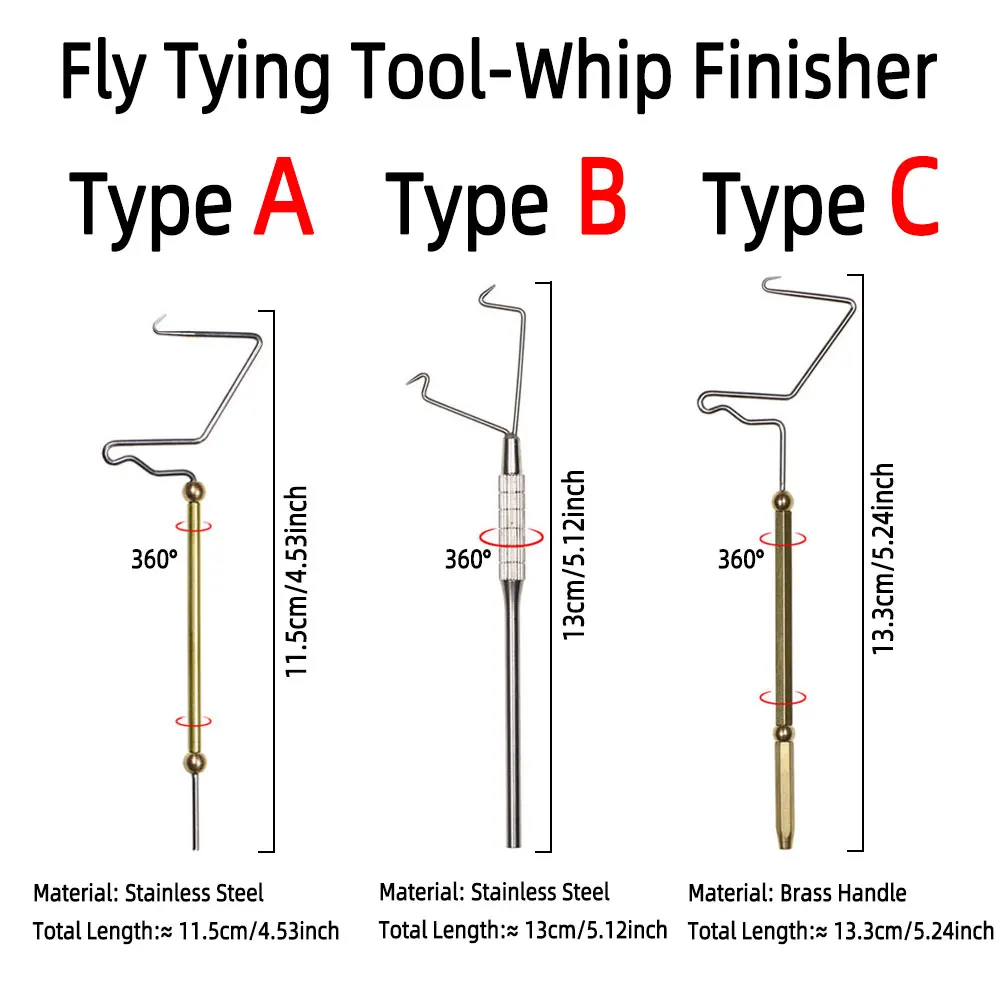 1pc Bobbin Threader Whip Finisher Bodkin Needle Fly Tying Tool For Tying Dry Wet Nymph Streamers Fishing Lures Fishing Tackles
