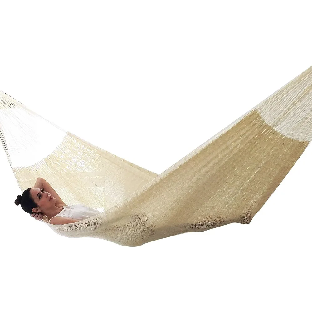 

Traditional Mayan Hammock, Natural Hammock, Outdoor Hammock, Nylon Thick Line, Tear Resistant Antique Classic Hammocks