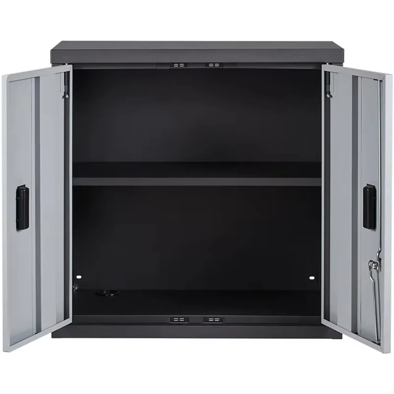 Foldable Wall Cabinet Metal Locker With Adjustable Shelf For Home Garage And Small Space Storage Organization