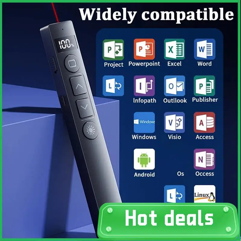 

Новые кликеры для презентаций B7, многофункциональный кликер, перезаряжаемый цифровой дисплей, пульт дистанционного управления, регулятор громкости для переворачивания страниц