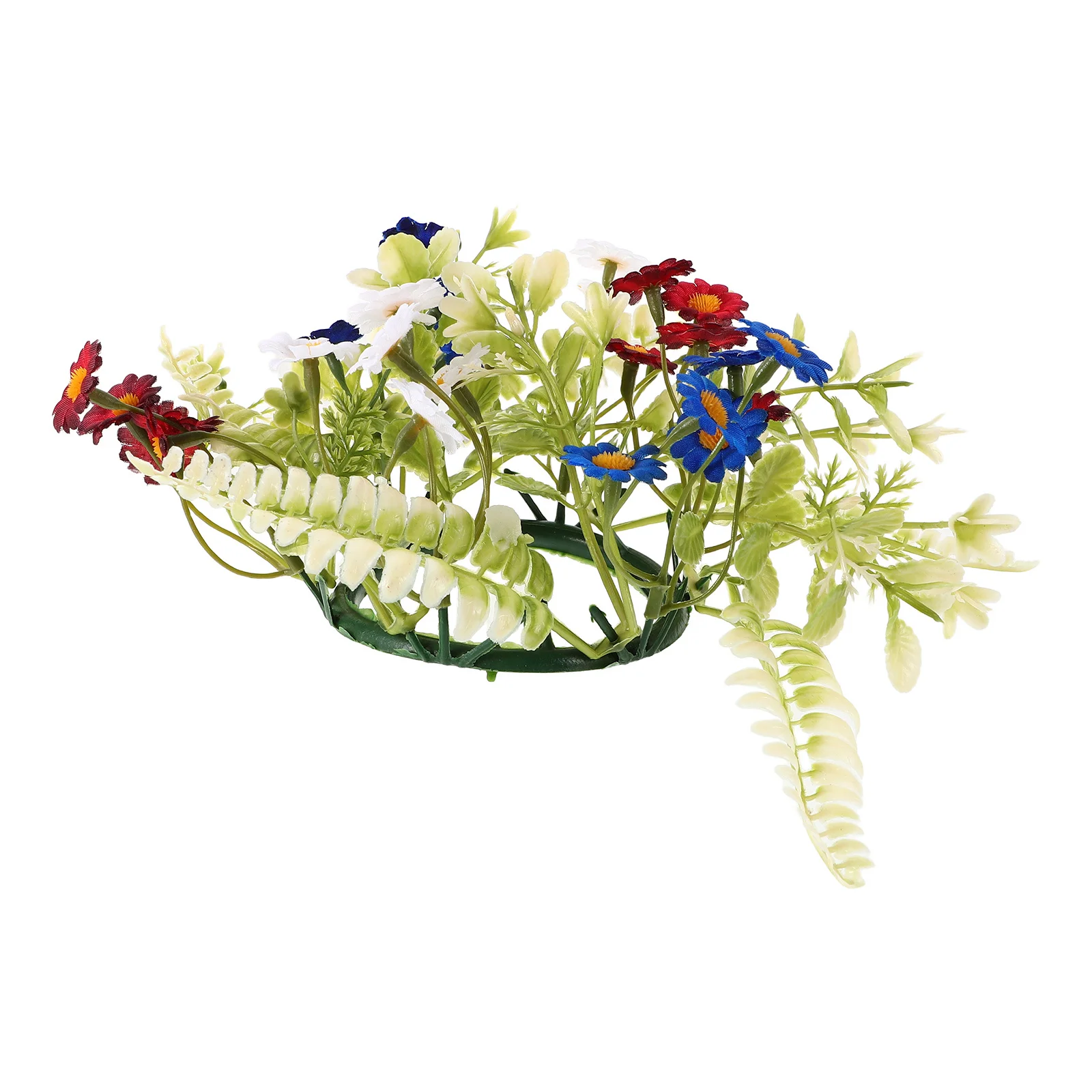 

Faux Floral Wreath 10 Inch Artificial Greenery Ring for Wedding Centerpieces Dinner Table Decor Holiday Party Home