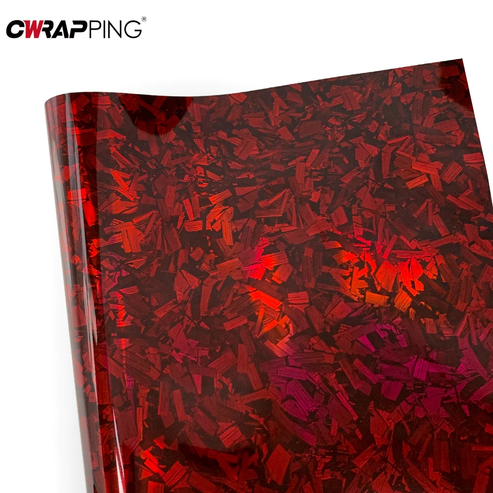 

Glossy Vinyl for Motorcycle Vinyls Car Sticker Vinyl Carbon Foil Laser Red Car Film Covering Forged Carbon Wrap Auto Accessories