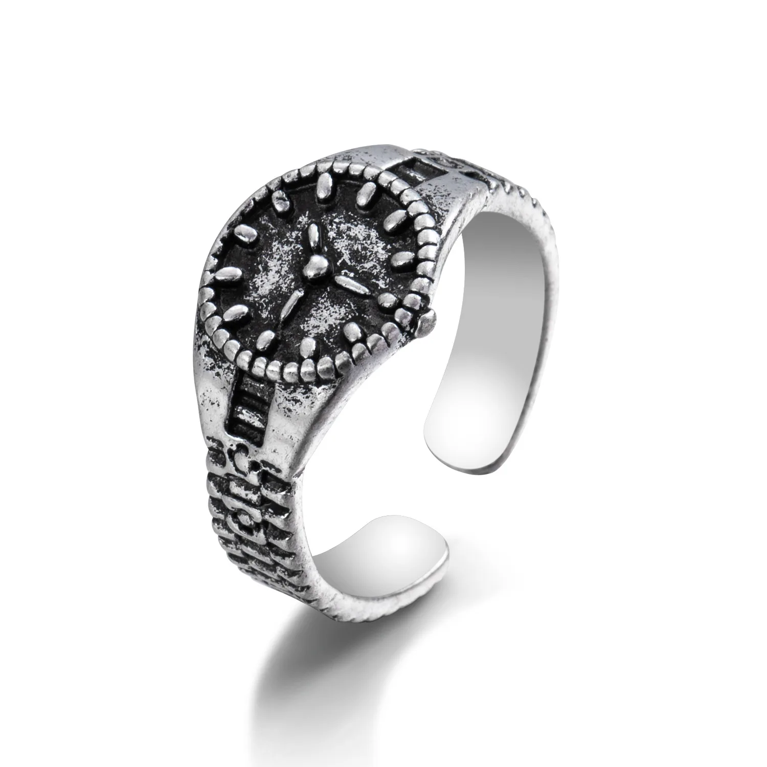 Vintage Watch Ring 1pc Alloy Time Men's and Women's Jewelry Party Daily Wear Fashion Personalized Finger Decoration Accessories